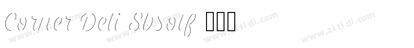 Corner Deli Sbsotf字体转换